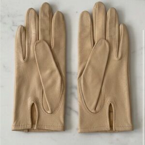1950s Cream Leather Gloves